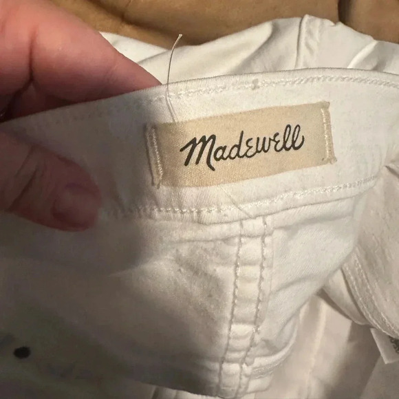 Madewell Women's Stovepipe Jeans in Pure White - Size 32 - Picture 6 of 7